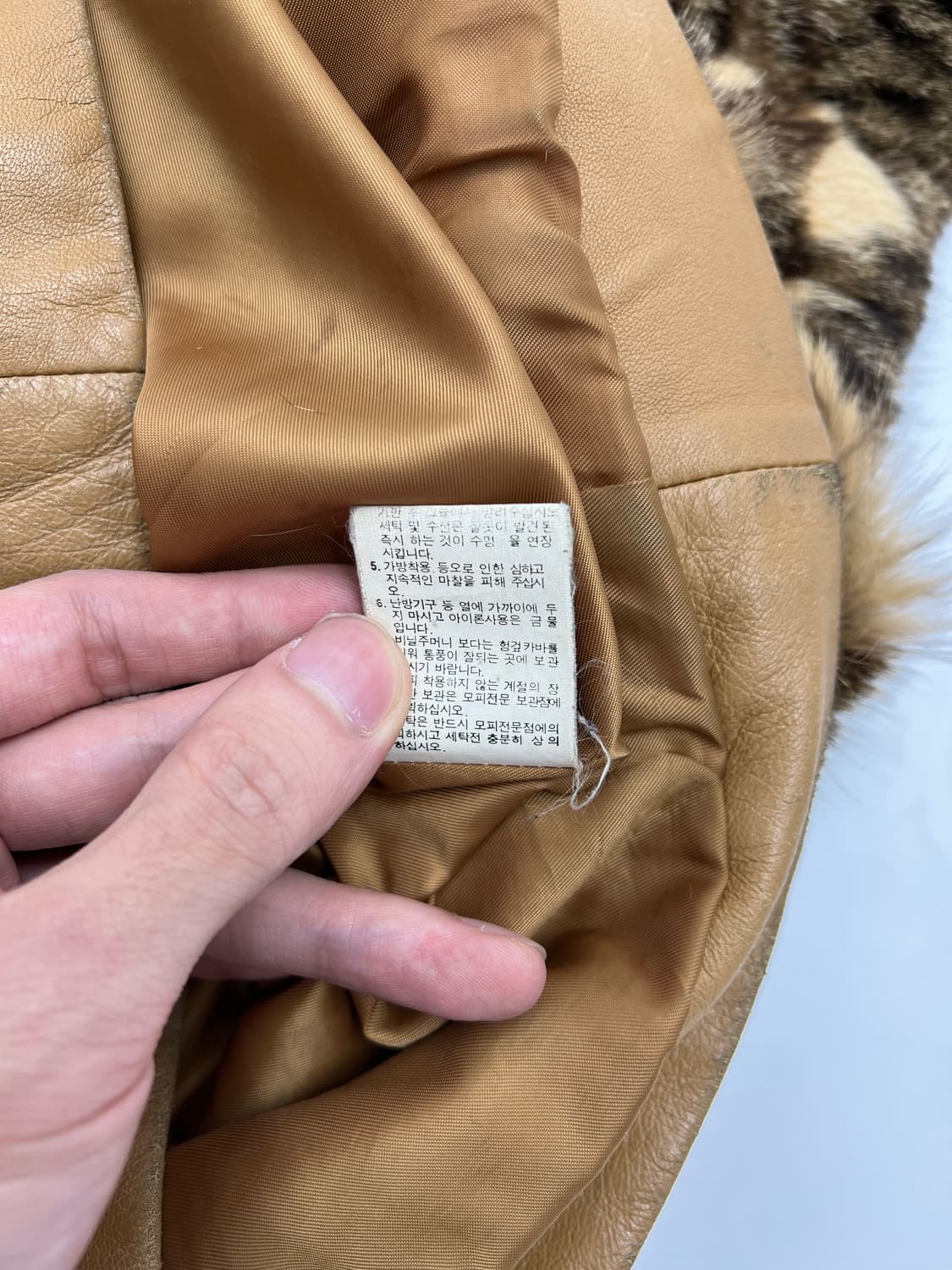 빈티지 폭스 퍼 하프 자켓 상품이미지5
