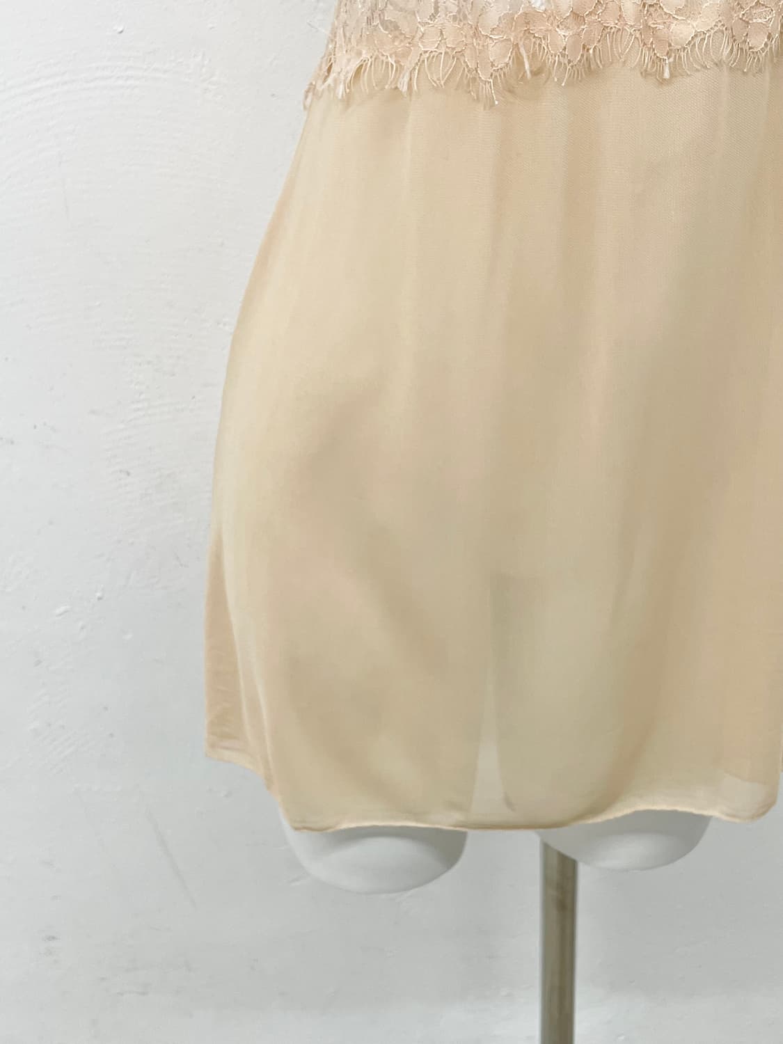 시어 레이스 리본 슬립 상품이미지3