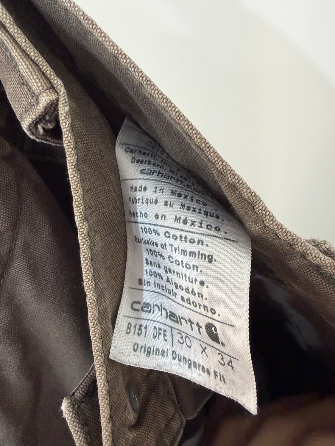 carhartt work pants (made in MEXICO) 상품이미지6