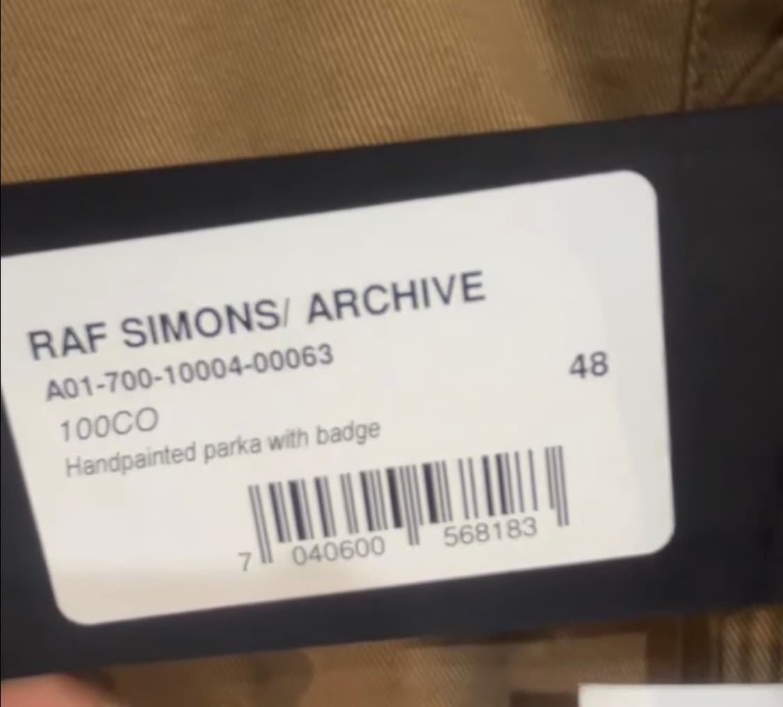 라프시몬스 리덕스 아카이브 야상코트 상품이미지7