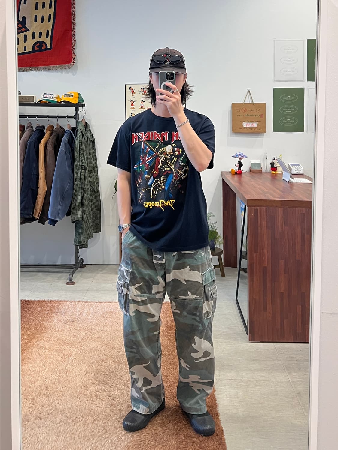 Fruit of the loom 아이언 메이든 밴드티 반팔 티셔츠 상품이미지2