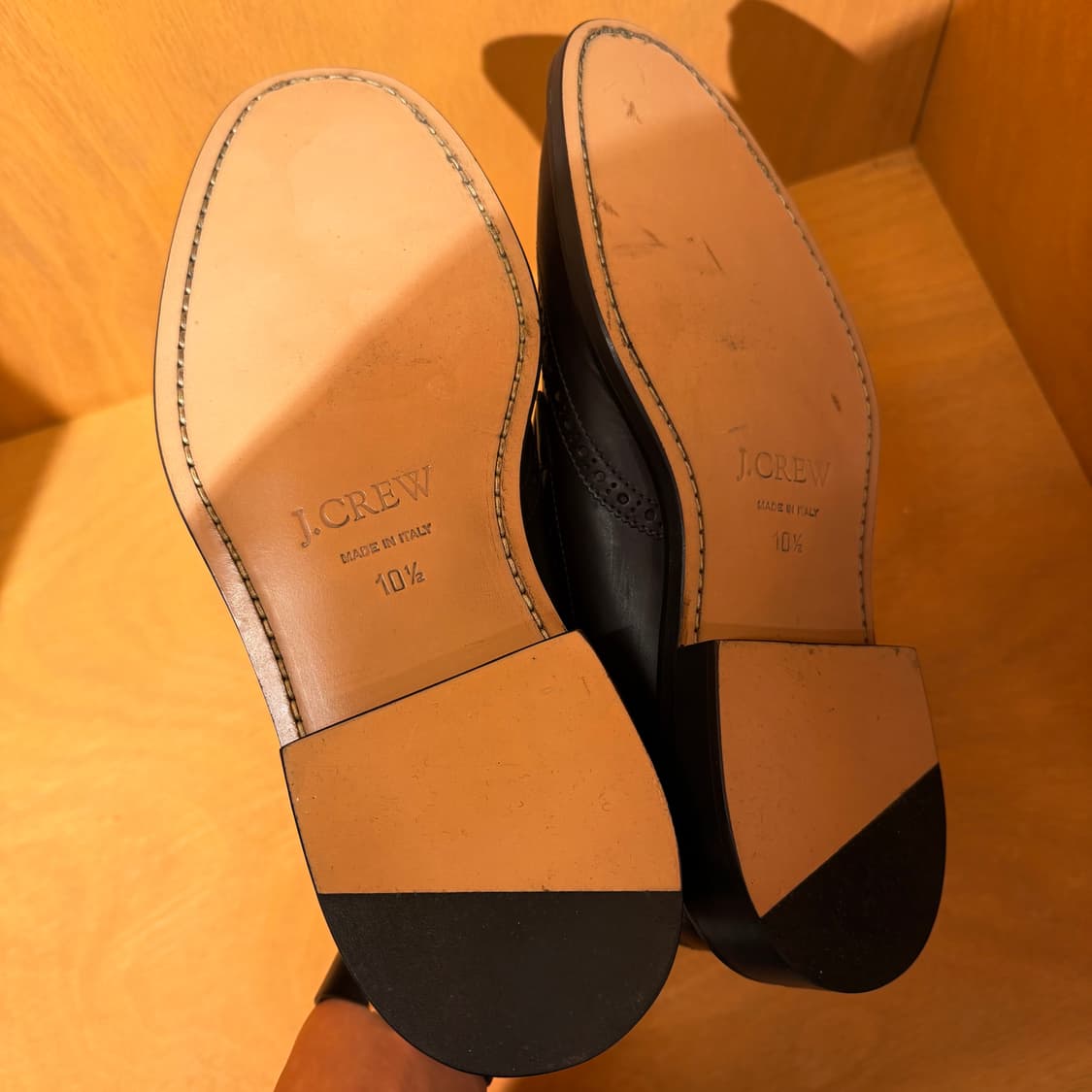 J.CREW 제이크루 이태리 카프레더 윙팁 슈즈 10.5 코도반 상품이미지7