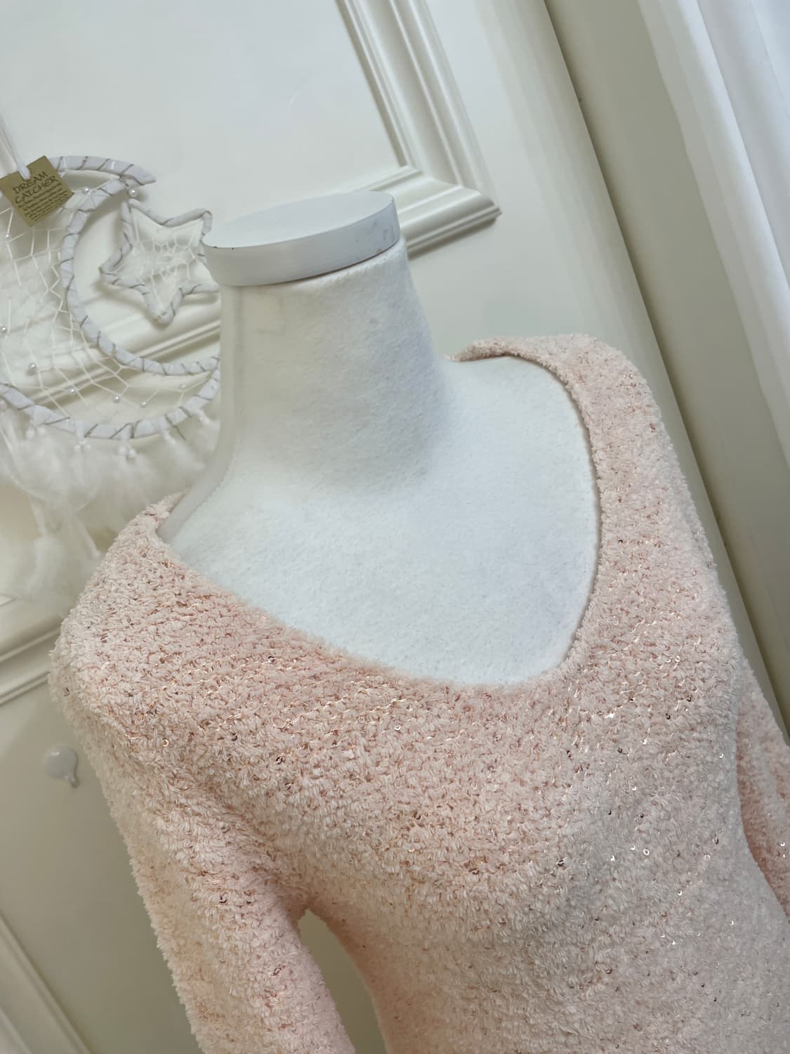SNIDEL sheer pink glitter point cozy min 상품이미지8