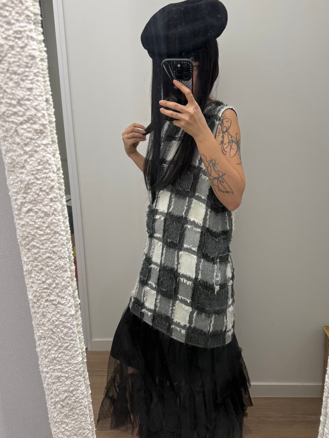 빈티지 체크 원피스 상품이미지5