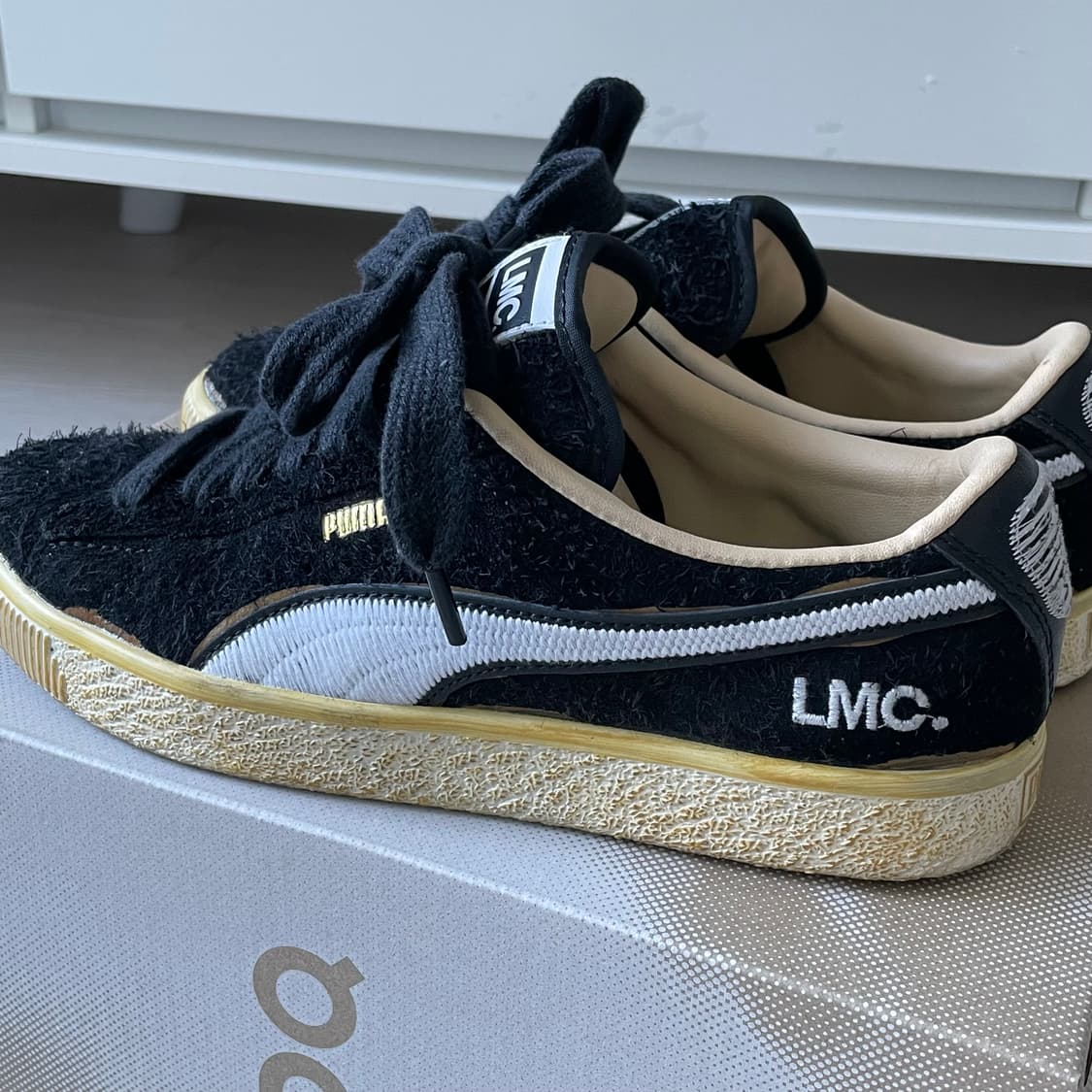 [235siz] puma LMC 스웨이드 빈티지 블랙 상품이미지1