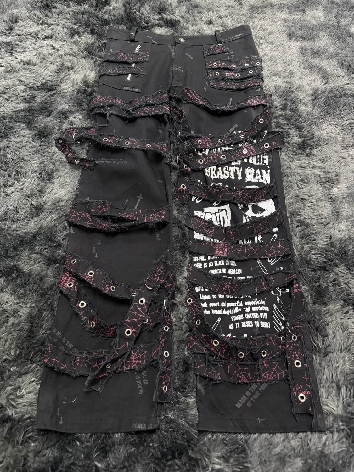 GLP 그런지 스트랩 펑크 팬츠 상품이미지2