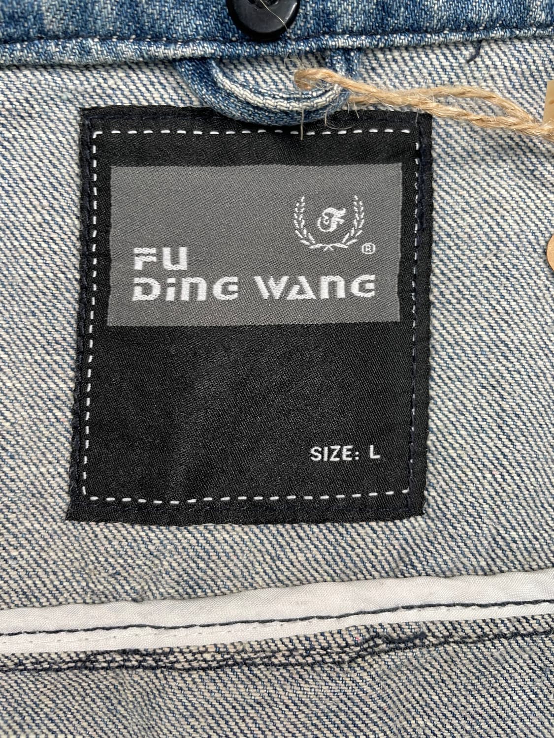 빈티지 데님 워싱 바이커 자켓 상품이미지7