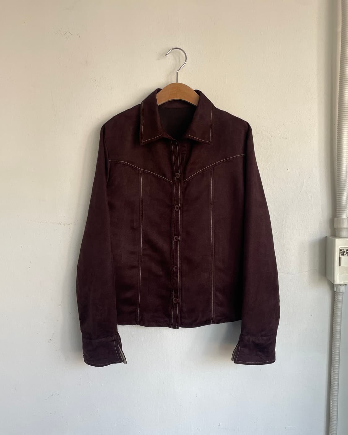 Vegan suede shirt 상품이미지3