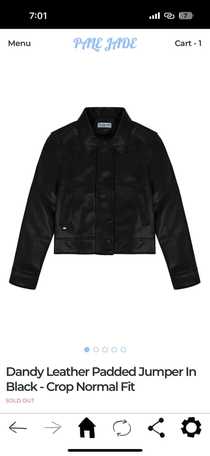 페일제이드 Dandy Leather Padded Jumper 상품이미지2