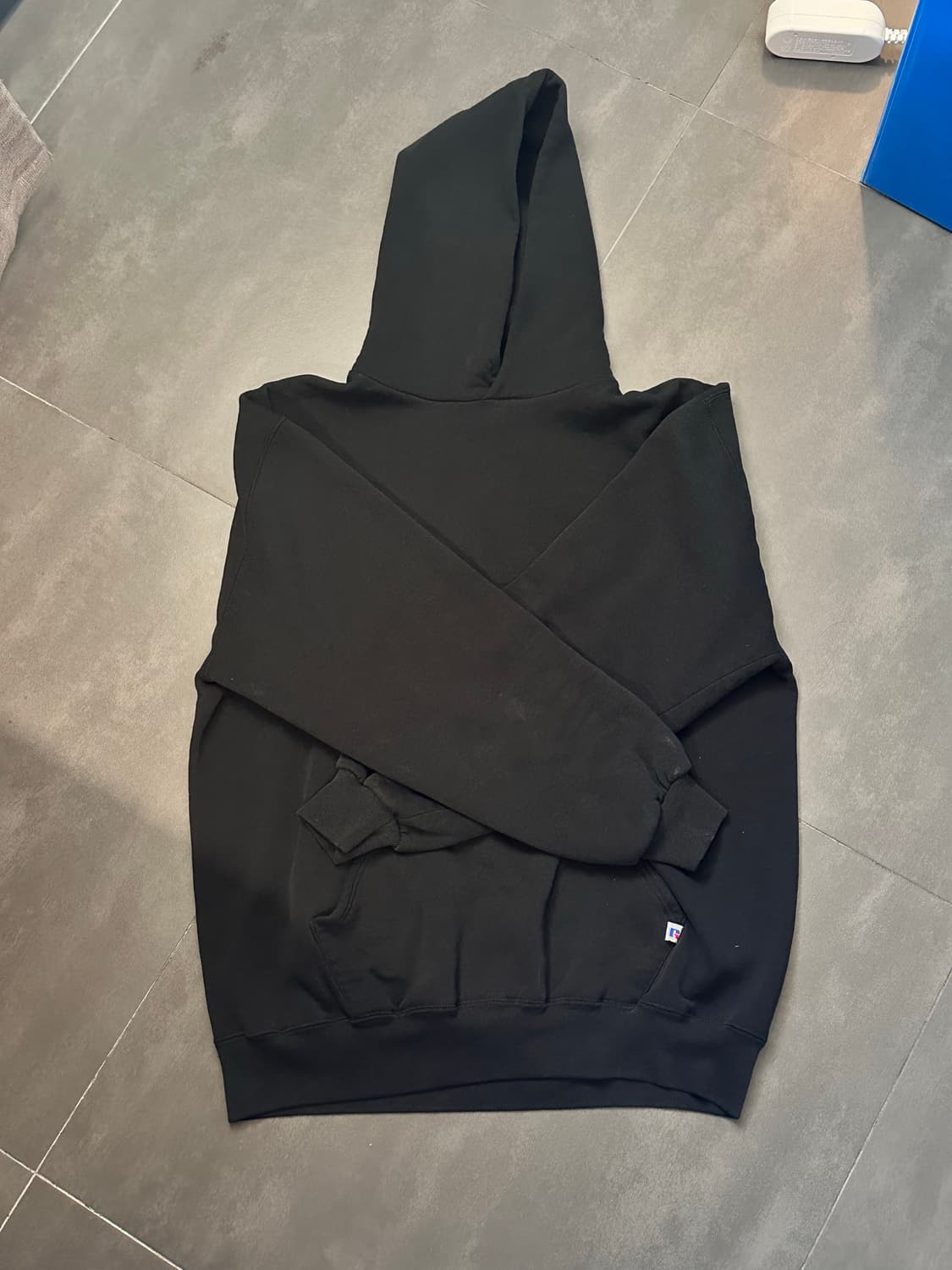 (Xl) 90s 러셀 후드 블랙  상품이미지1