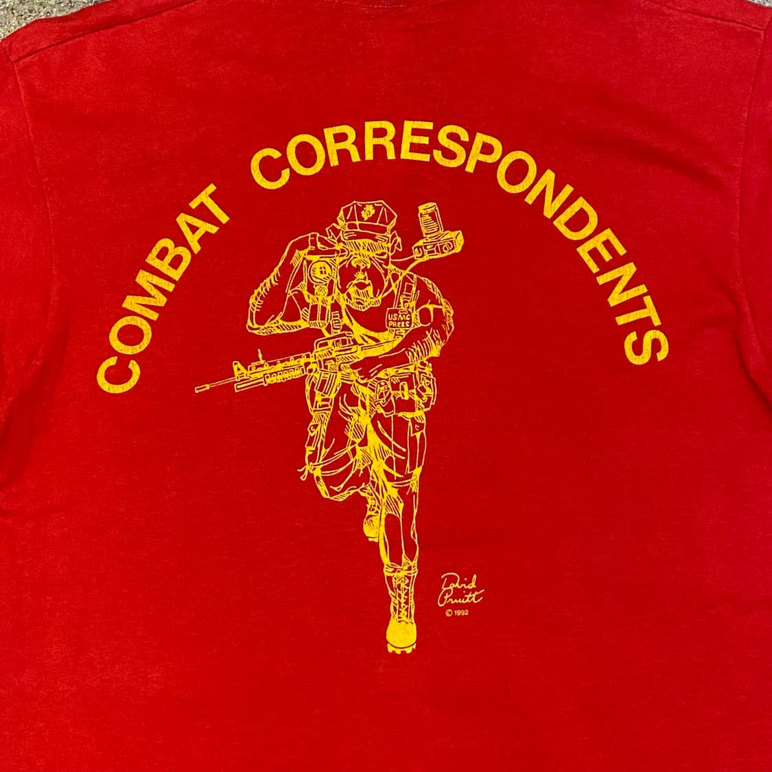 미국 빈티지 미군해병 MARINE 마린 티셔츠 반팔티 싱글스티치 상품이미지6