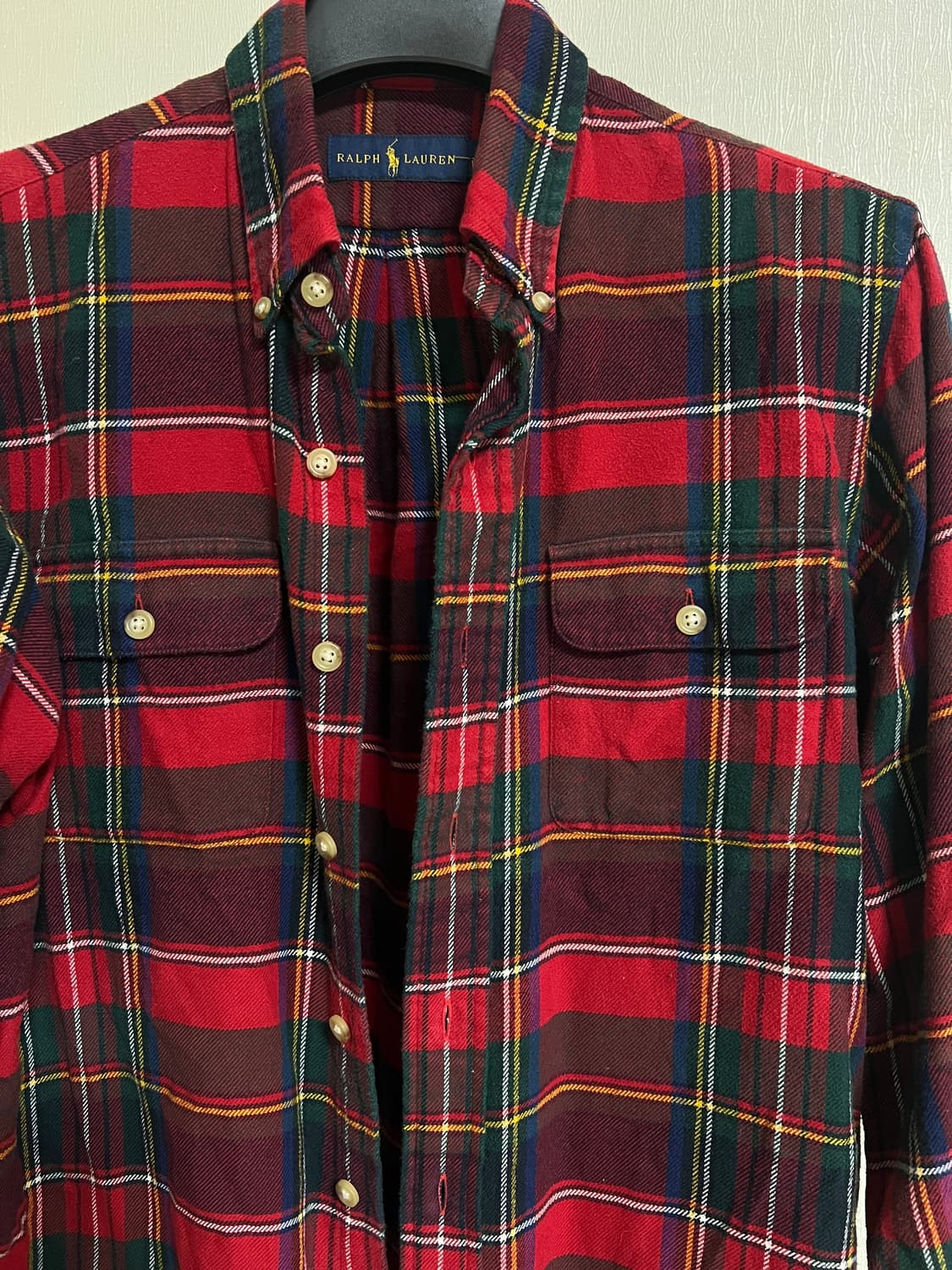 Polo Ralph Lauren Red Tartan Flannel Shi 상품이미지2