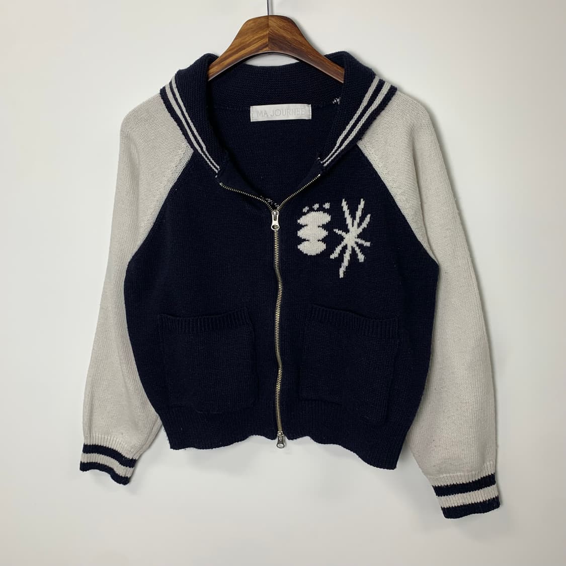 마조네 바시티 니트 가디건 상품이미지3