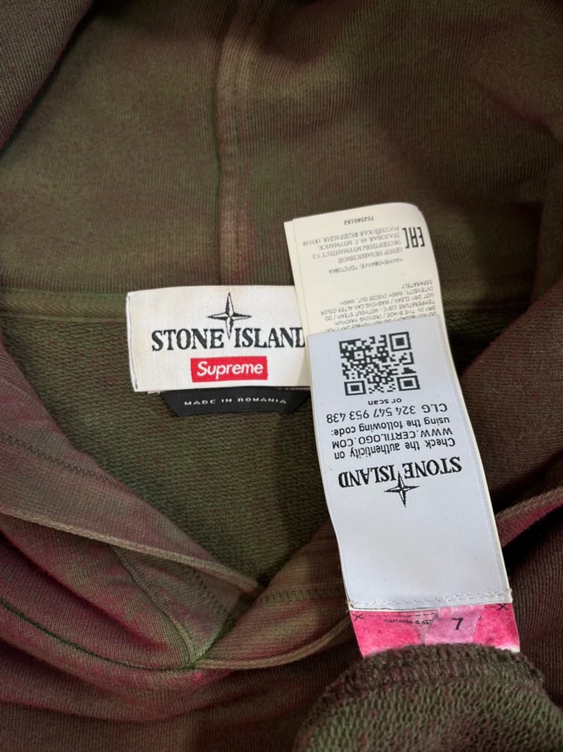 스톤아일랜드X슈프림 후드티/19SS/#3349 상품이미지5