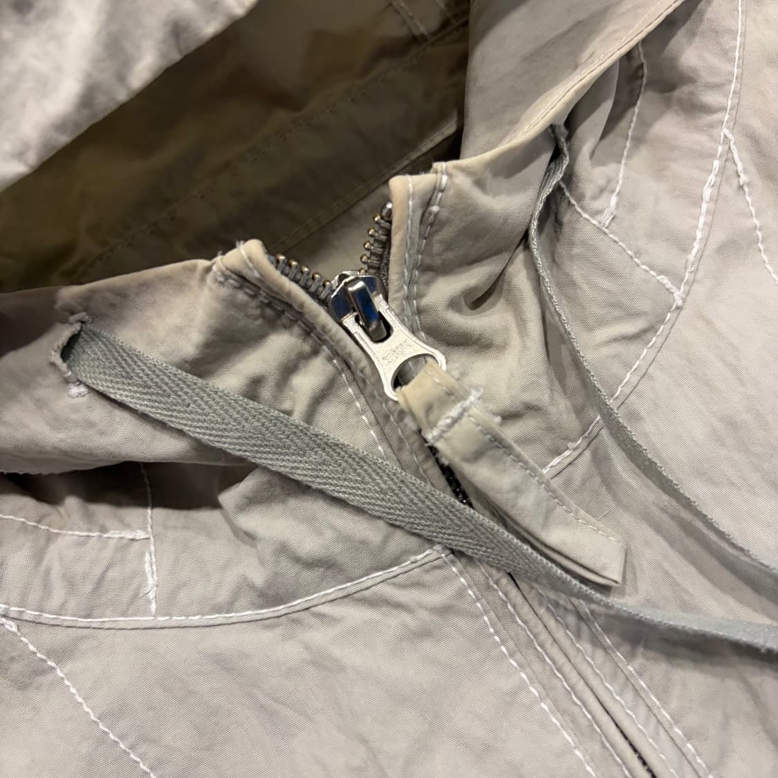 [L] 에스피오나지 후드 야상 점퍼 베이지 바람막이 D334 상품이미지4