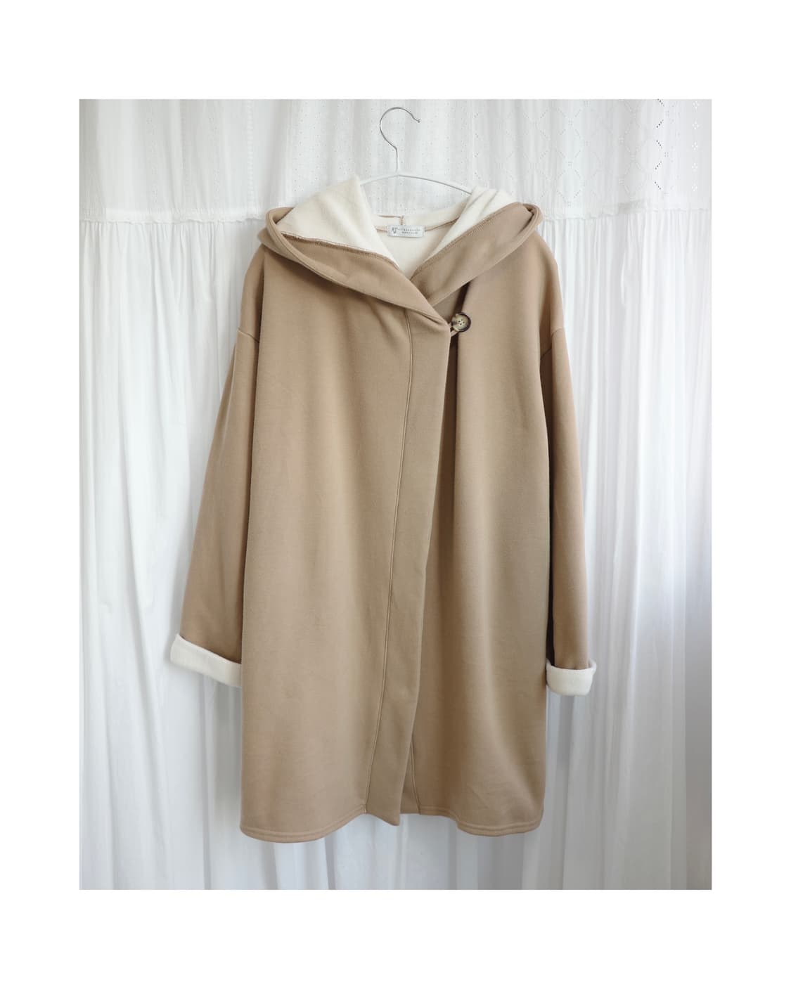 Afternoon tea wearable beige hoodie 상품이미지1