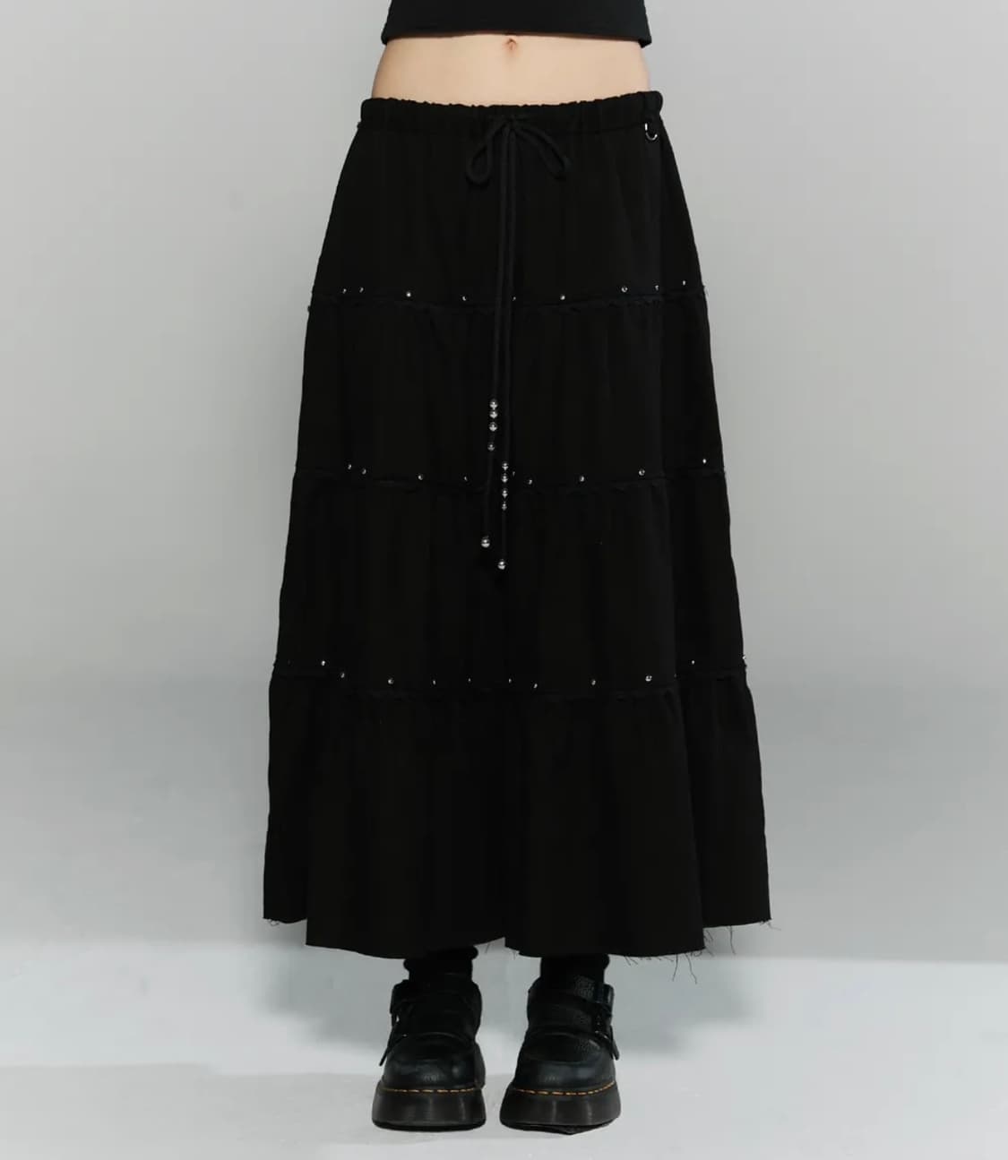 체리퀴리 - 롱스커트 블랙  상품이미지1