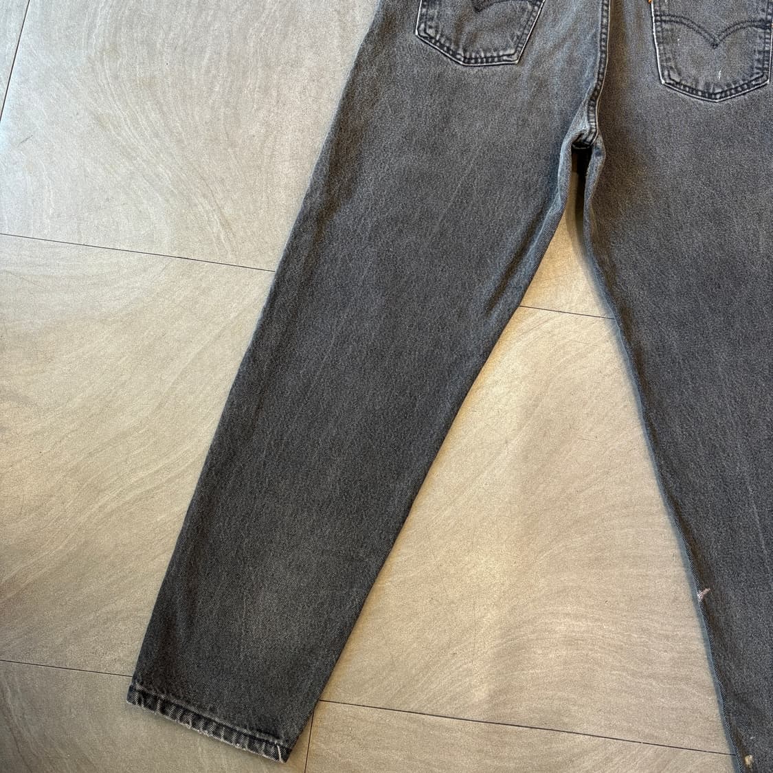 90s 94년 미국 생산 리바이스 550데님 오렌지탭 블랙 팬츠  상품이미지2