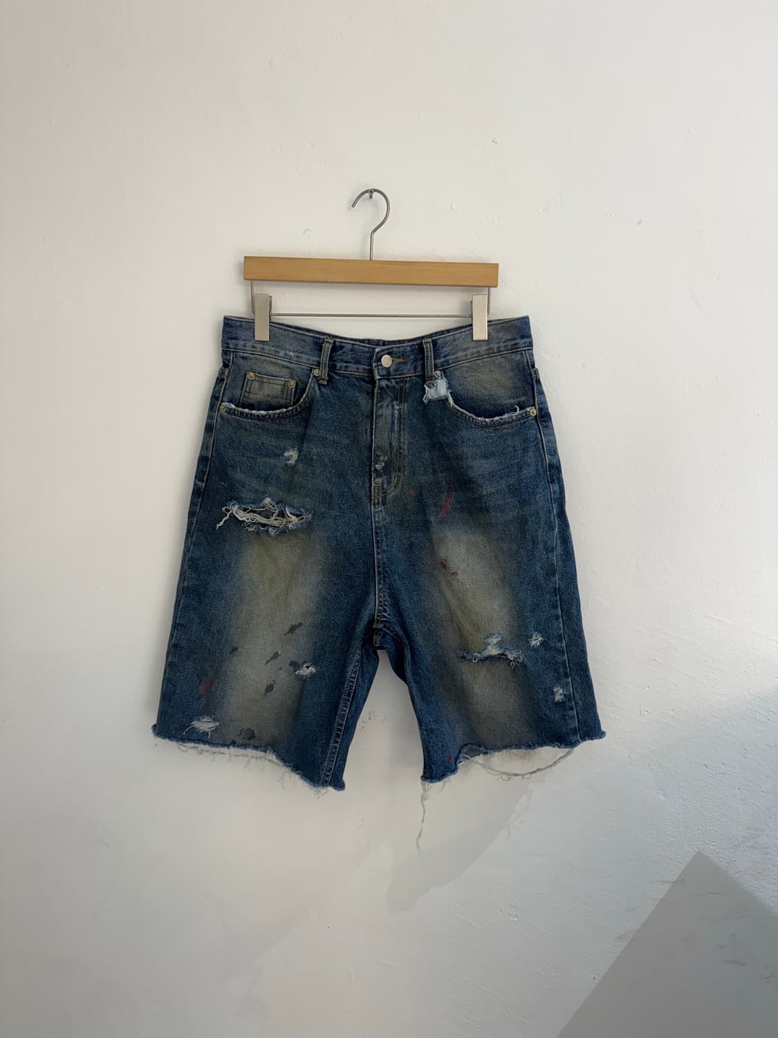 빈티지 커스텀 데님반바지 상품이미지1