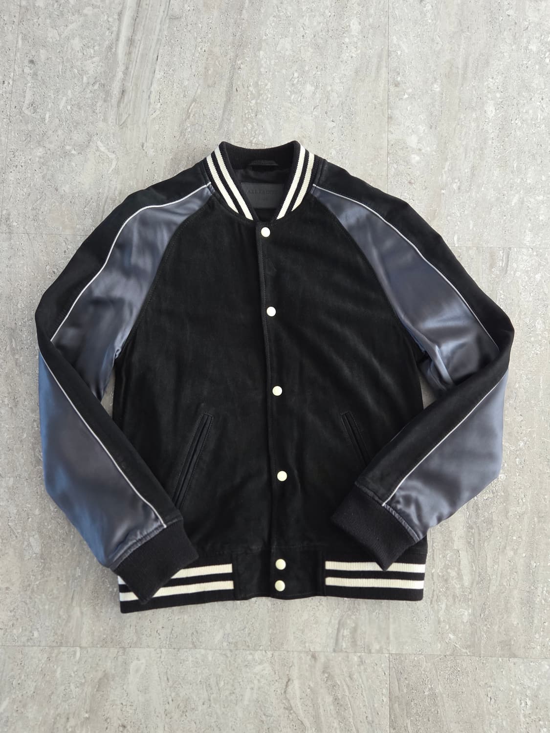 올세인츠 새틴 스웨이드 자켓 상품이미지1