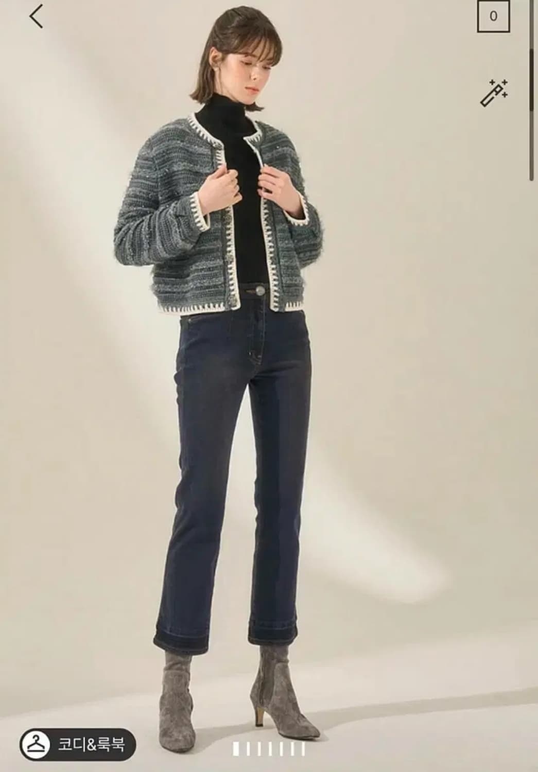 마른 55 텍달린 새상품 마인 기모 부츠컷 데님 청바지 슬랙스 타임 랑방 상품이미지1