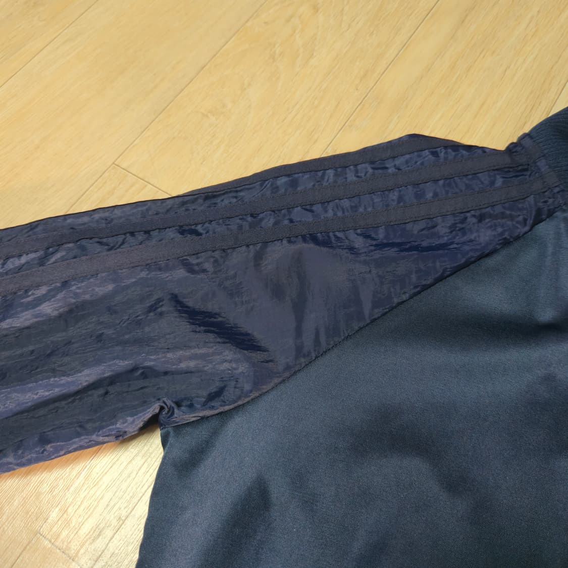 85) 아디다스 네이비 사틴 져지자켓 트랙탑 상품이미지4