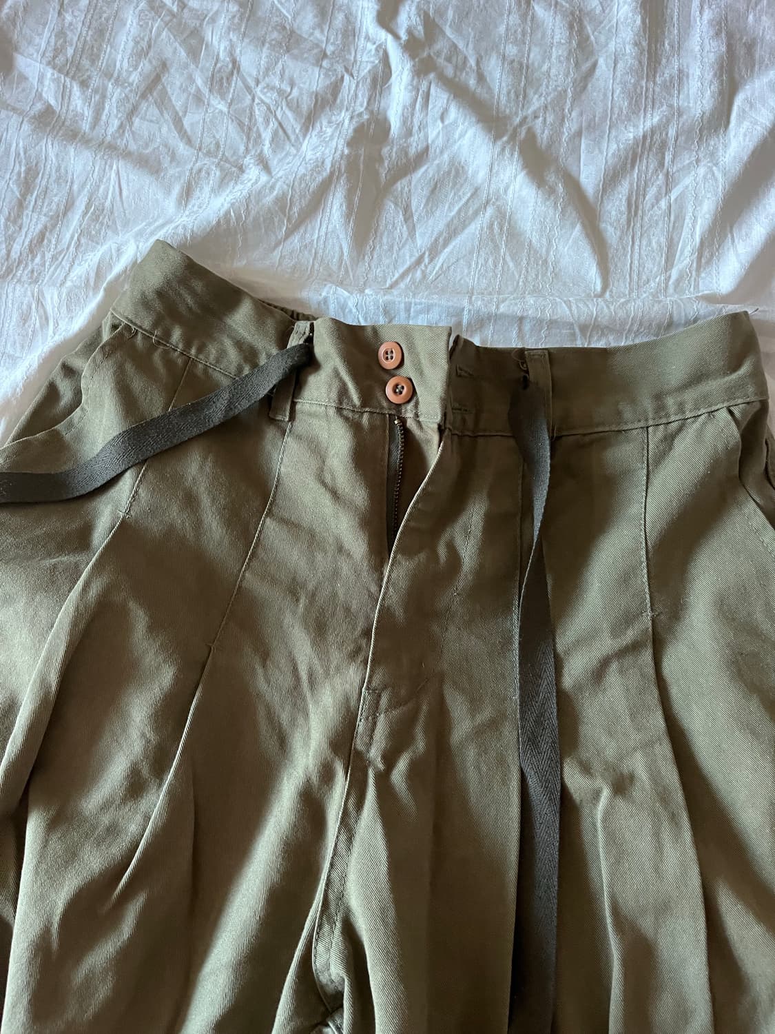 Khaki balloon fit cargo pants 상품이미지3