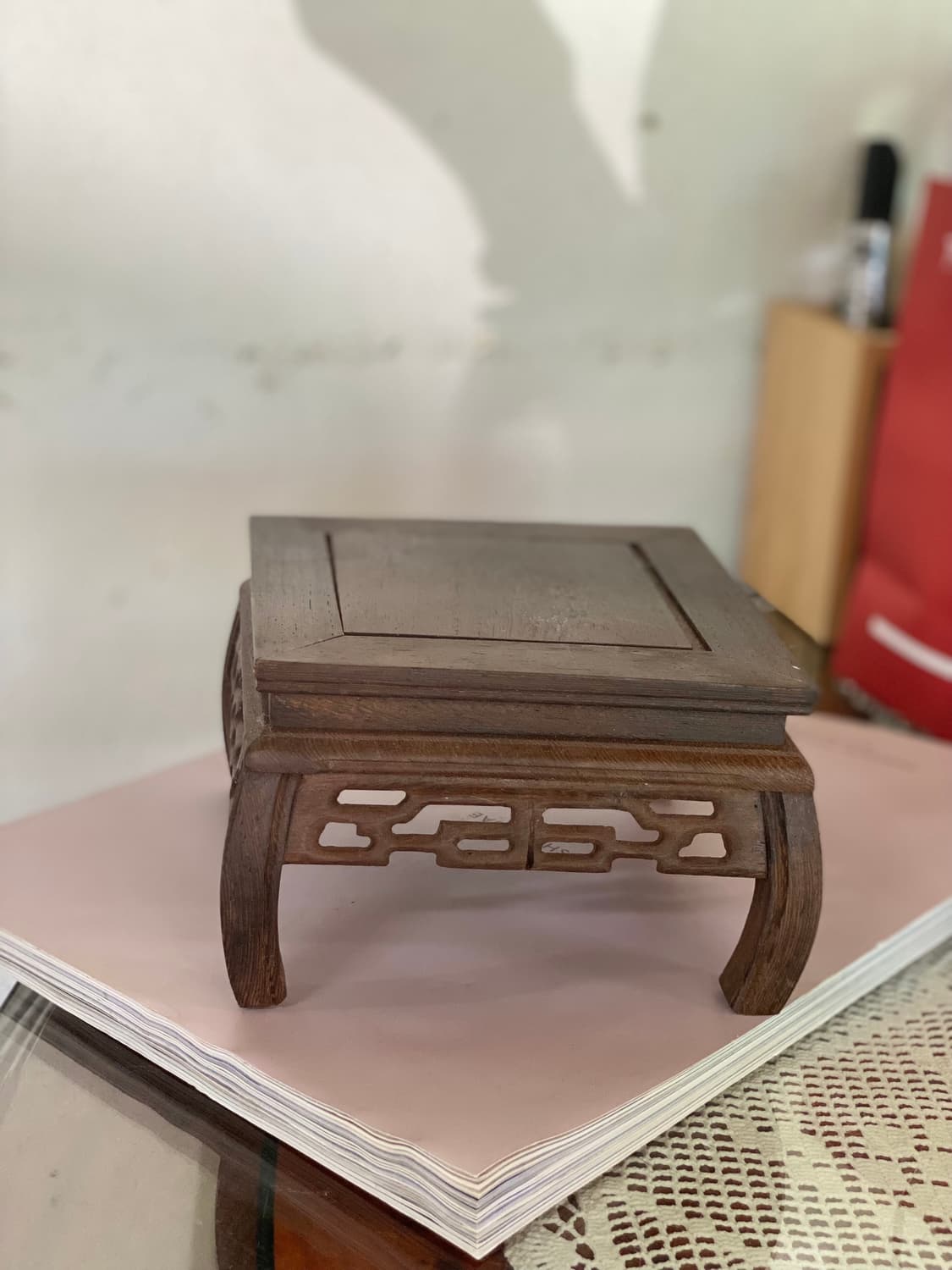 빈티지 일본 나무 미니스툴 좌대 받침대 소품 상품이미지4