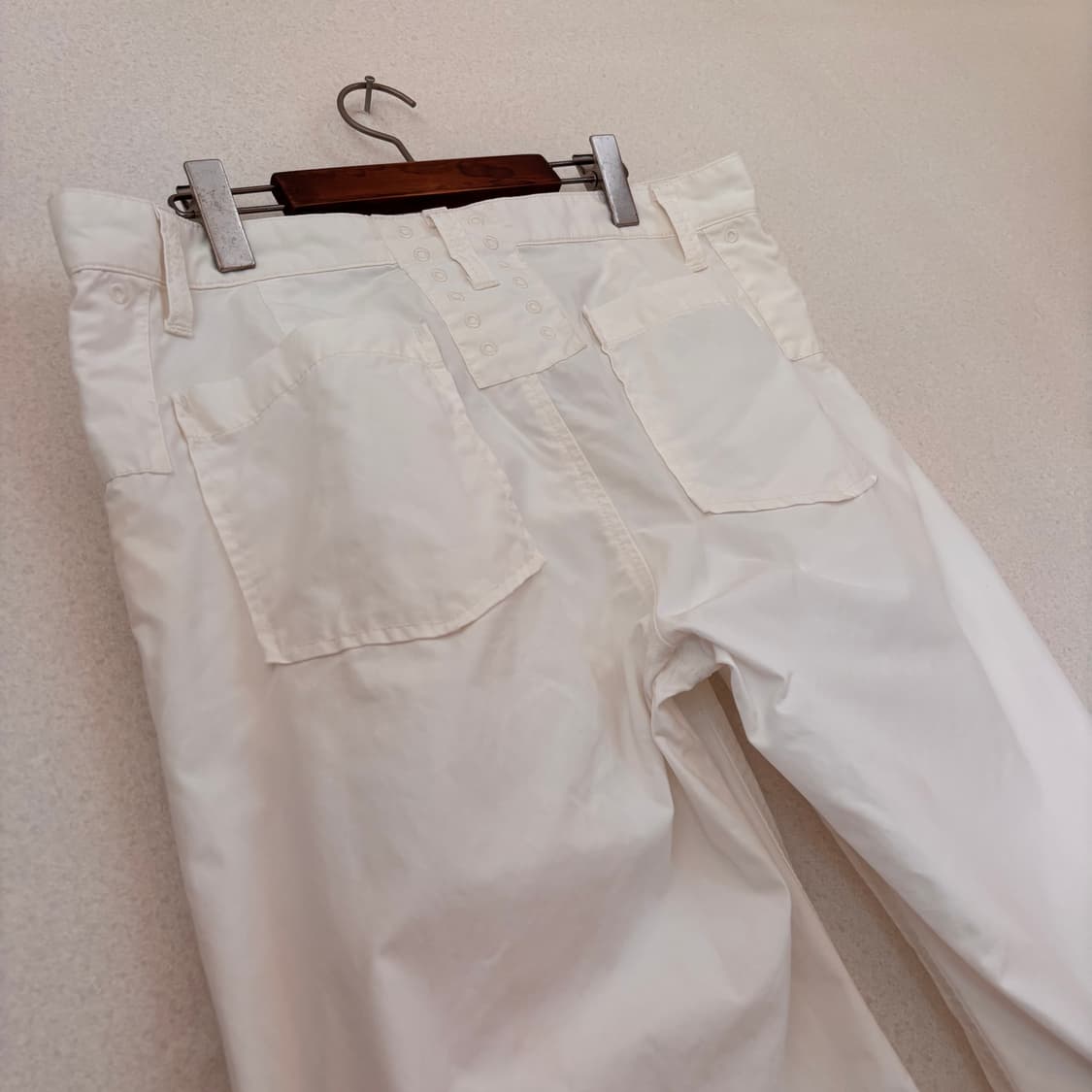 폴로 랄프로렌 34 36 화이트 팬츠 면바지 와이드 루즈핏  상품이미지7