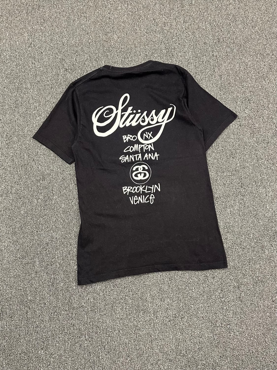 S)스투시 빈티지 월드투어 로고 반팔 상품이미지4