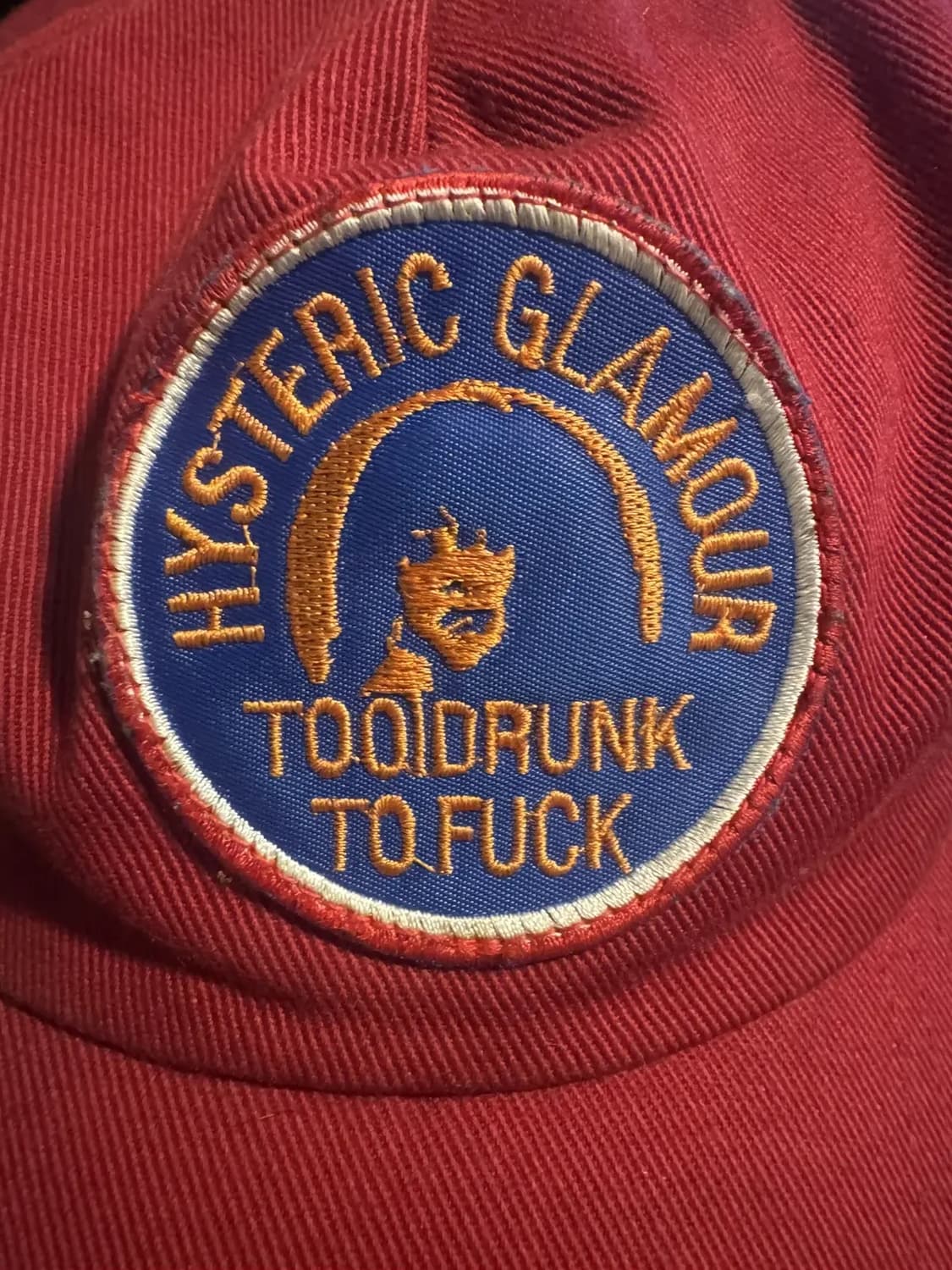 히스테릭 글래머 투 드렁크 투 퍽 모자 상품이미지1