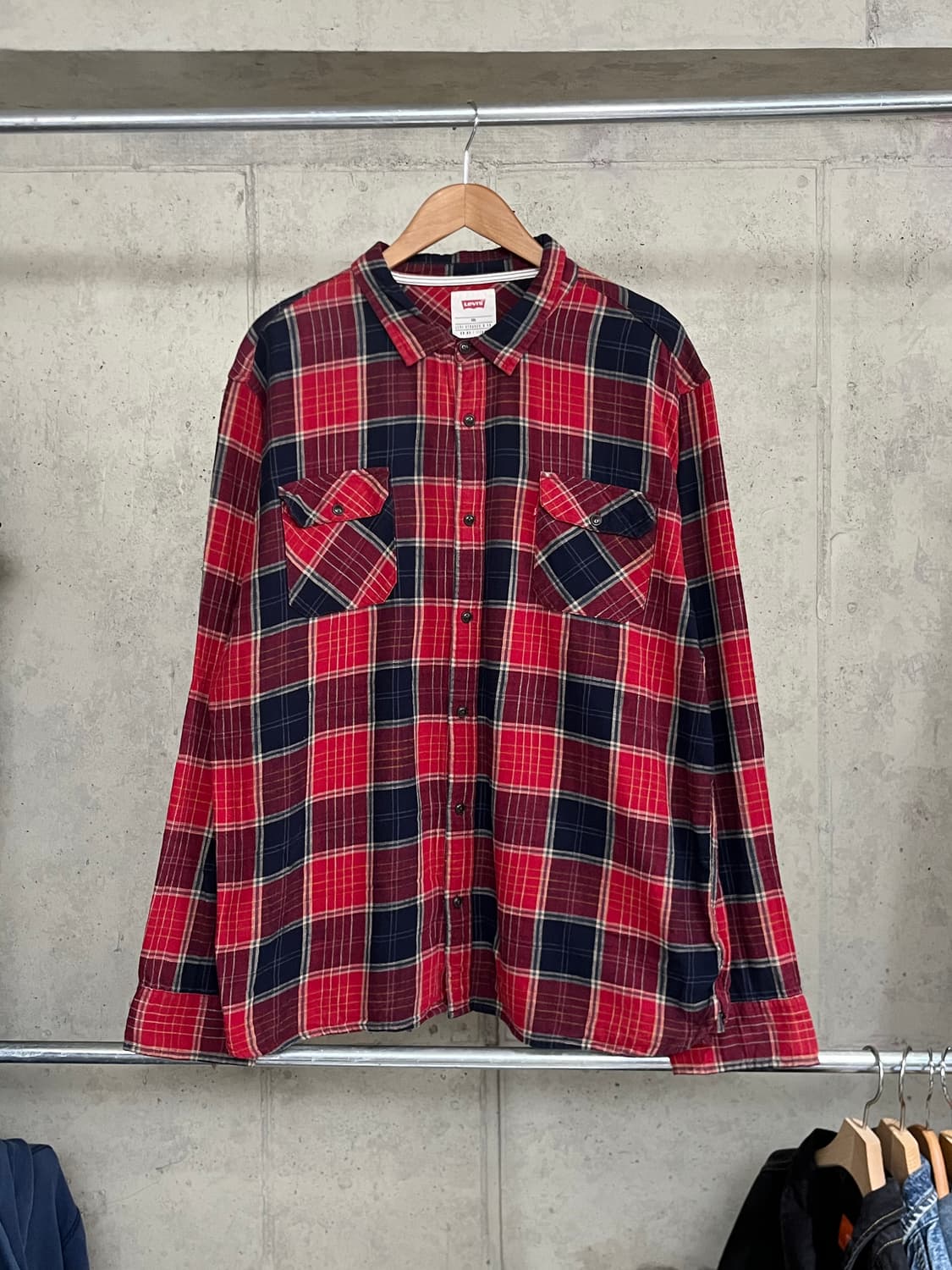 Levi's Western Check Flannel Shirt 상품이미지1