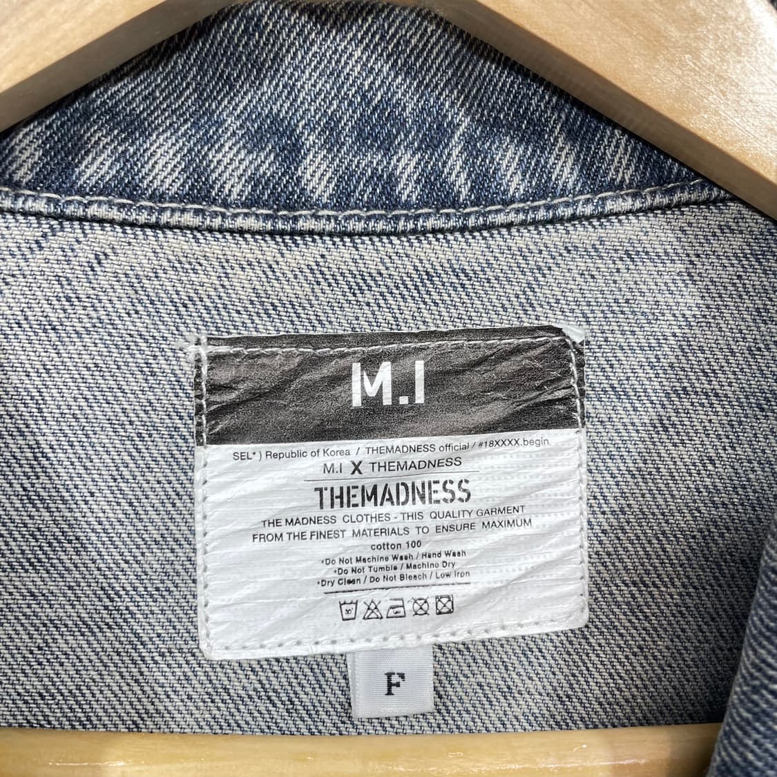 M.I x 더매드니스 그래피티 데님 자켓 상품이미지3