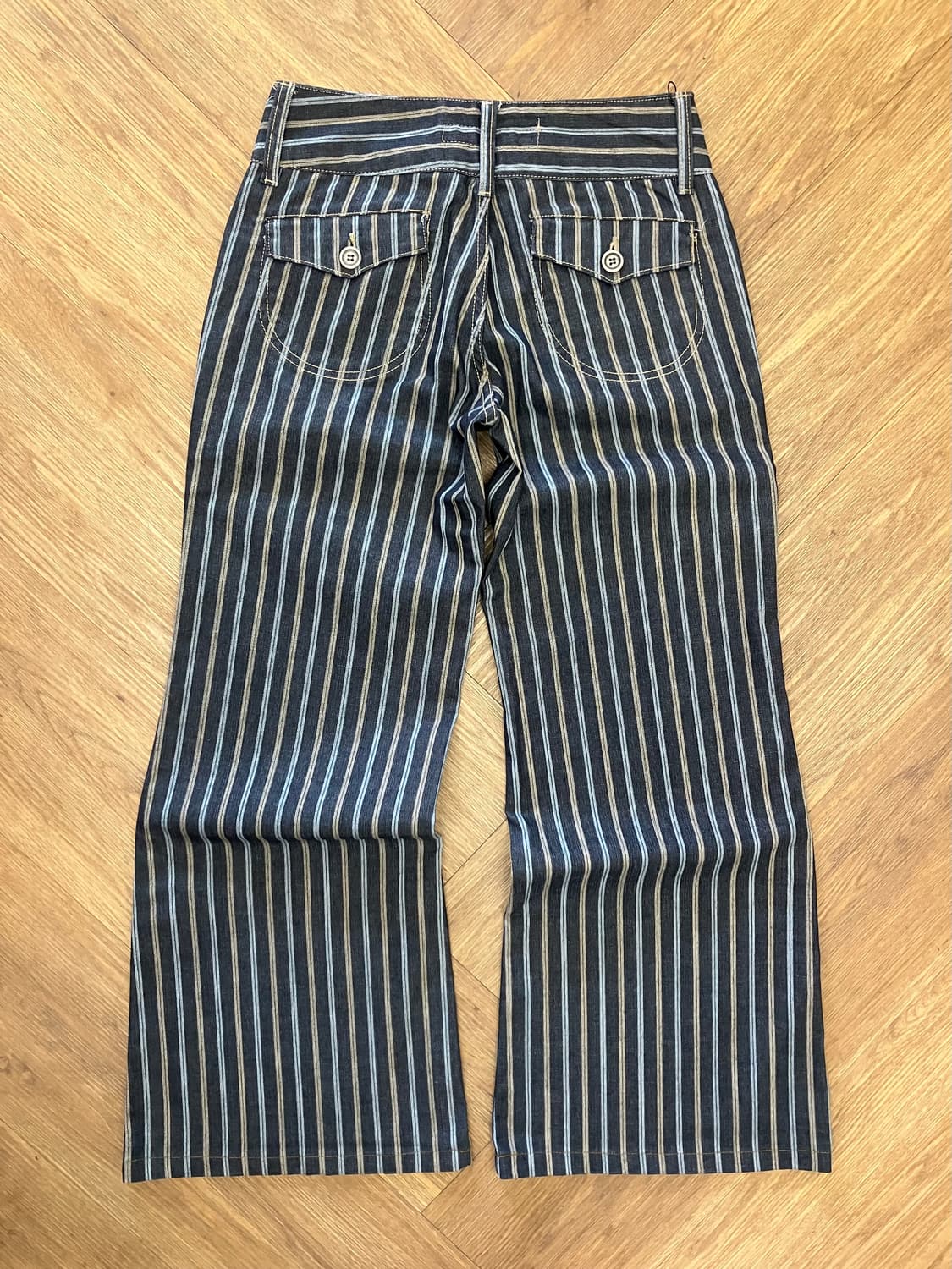 N9 kesson 스트라이프 웨스턴 부츠컷 팬츠 상품이미지2