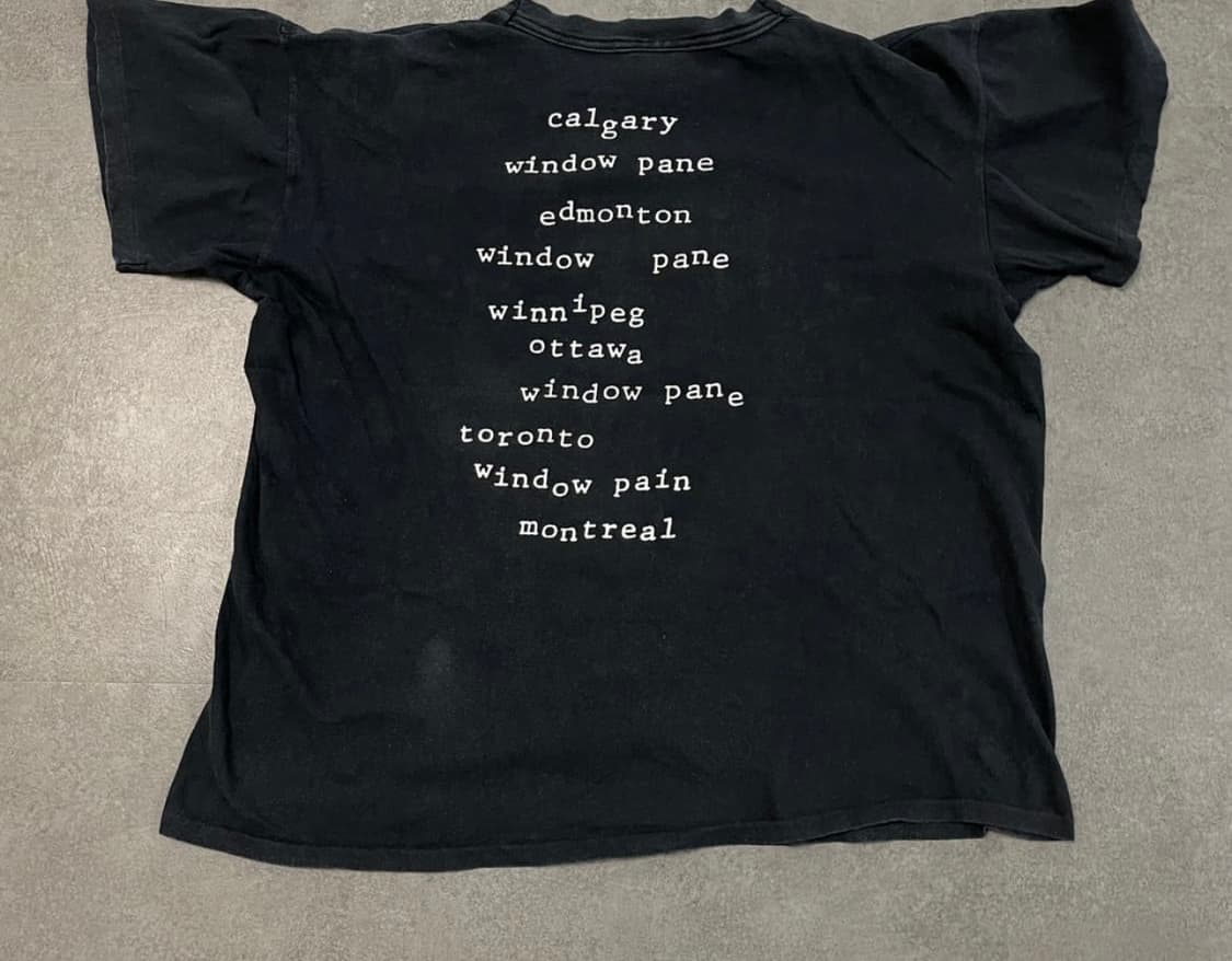 1993 펄잼 밴드티셔츠'windowpain' 빈티지 xl 상품이미지3