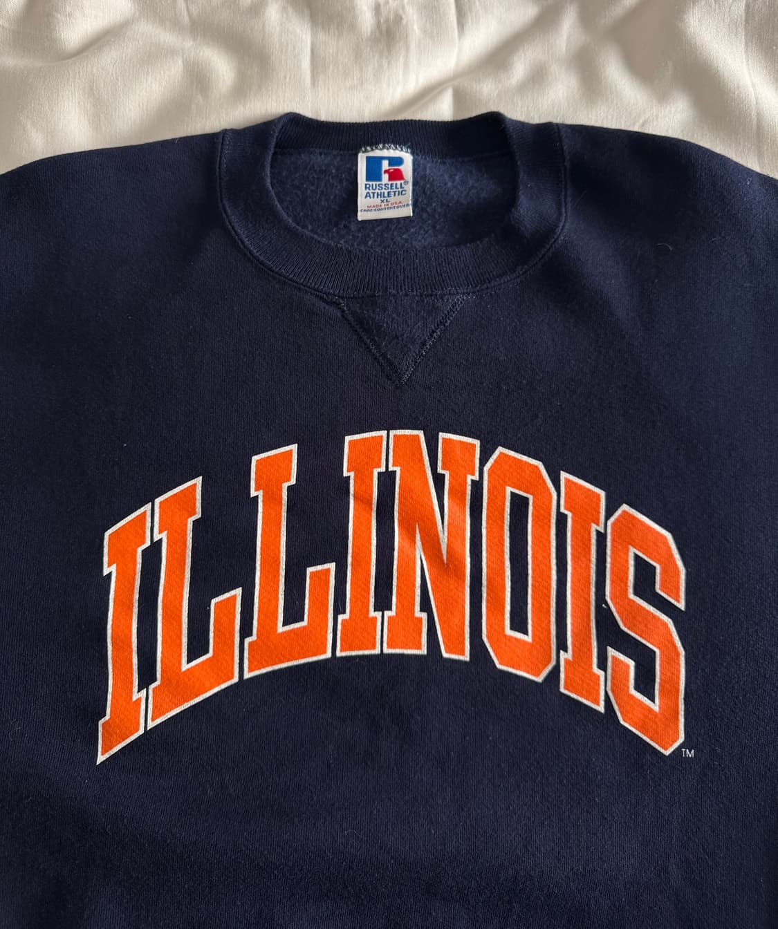 [XL] USA 90s 러셀 애슬레틱 맨투맨 스웻셔츠 네이비 상품이미지2