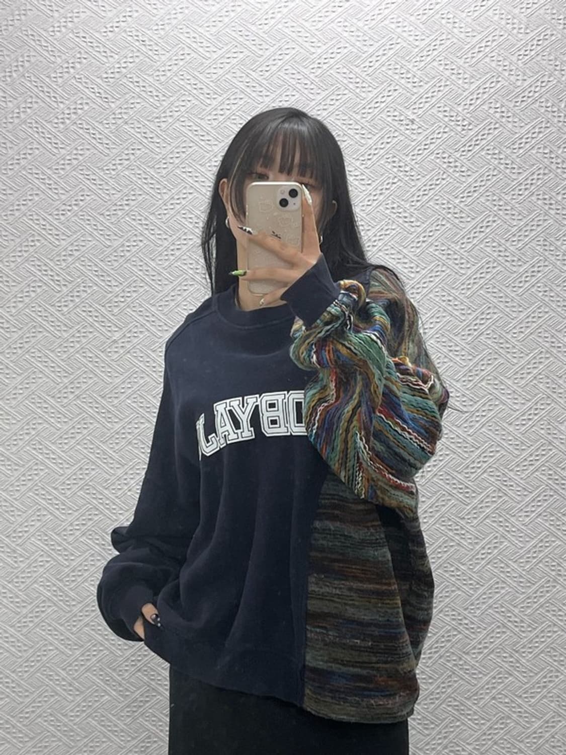 아조바이아조 유니크 보헤미안 언발 약기모 맨투맨 115 C08775 상품이미지2