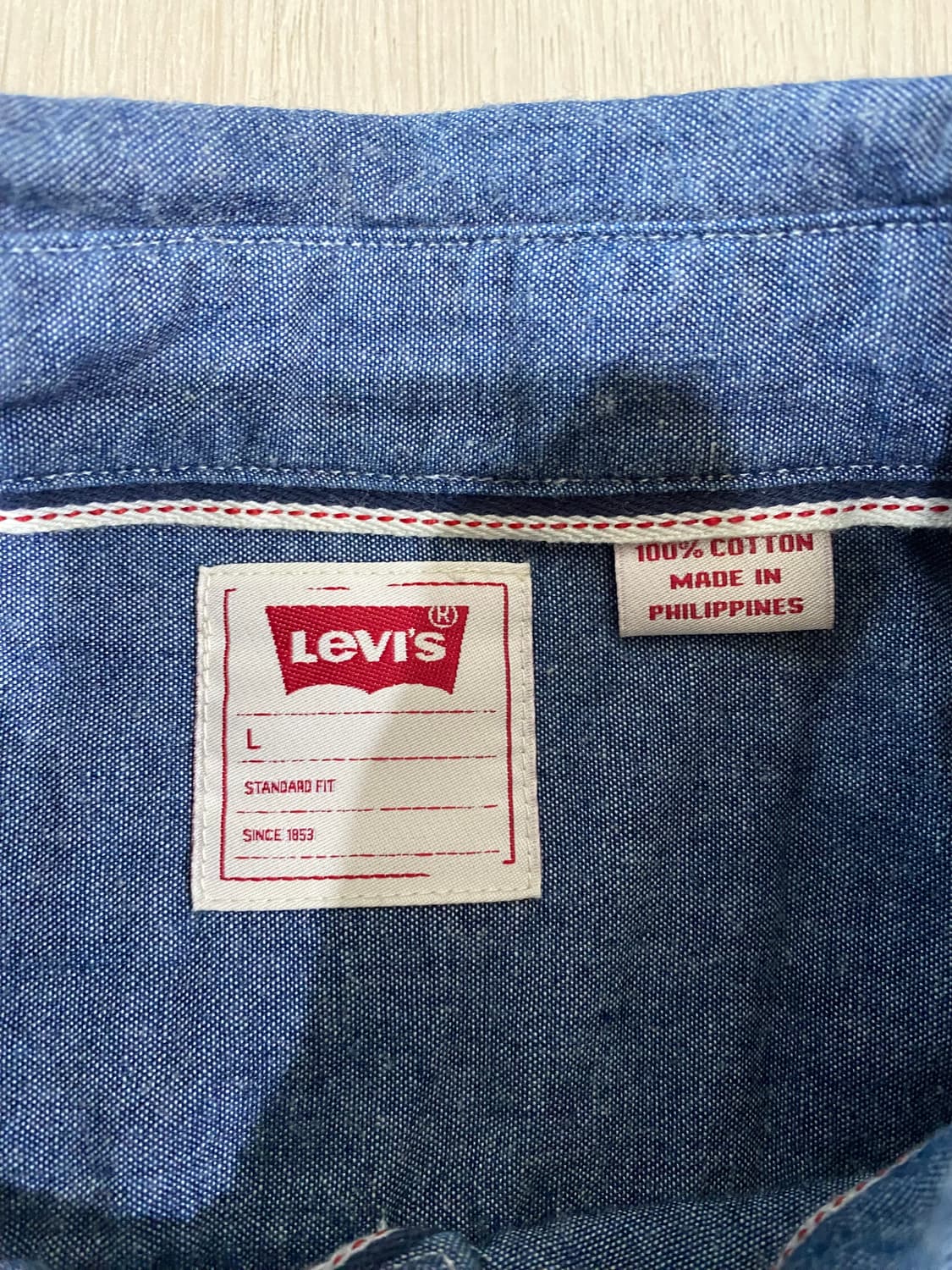 리바이스 샴브레이 셔츠 L 상품이미지5