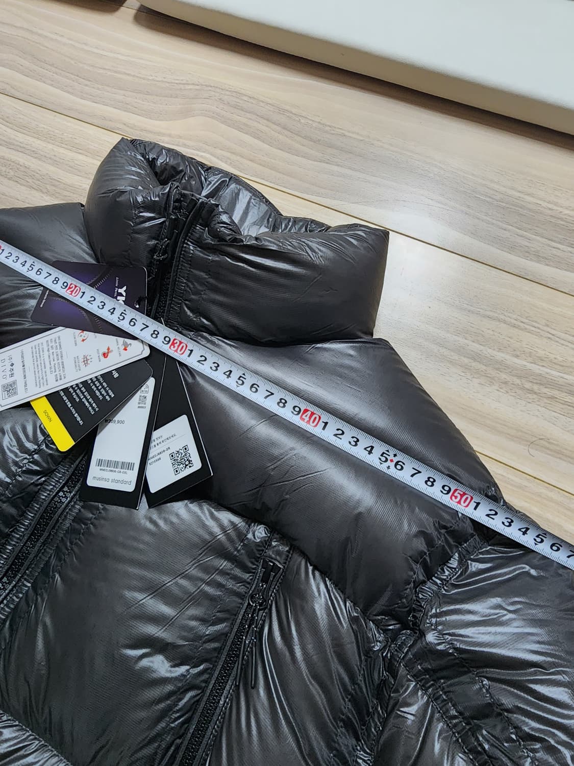 무신사스탠다드시티레저시어립스탑다운패딩점퍼xl 상품이미지8