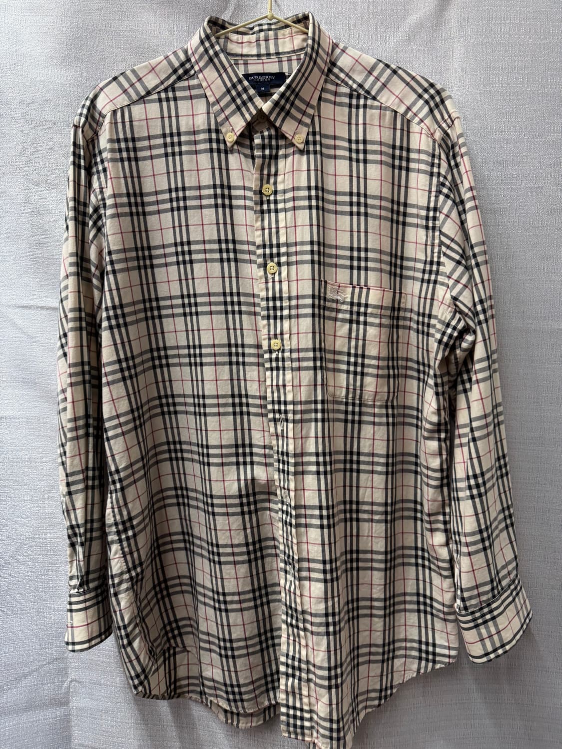 버버리 원포켓 로고 노바체크 셔츠 M(L) 상품이미지1