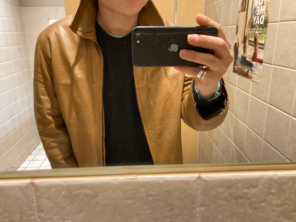 (105) 리얼 레더 브라운 레더 자켓 상품이미지1