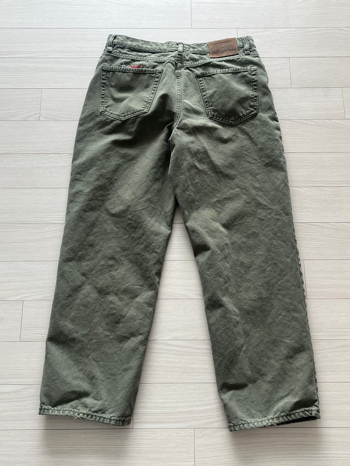 stussy 스투시 데님 빅올진 올리브 컬러 30 상품이미지3
