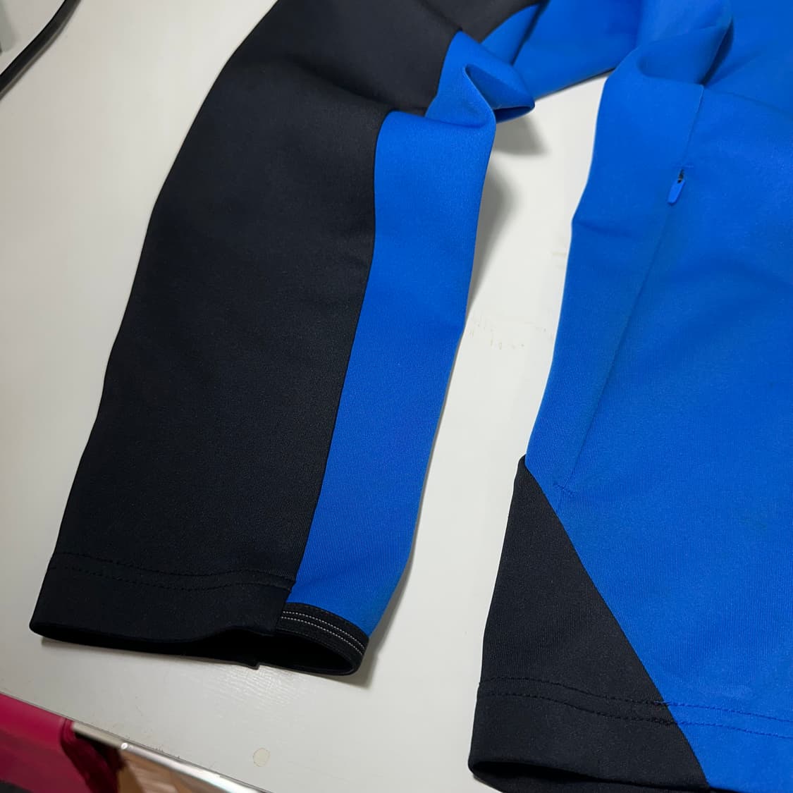 M 95-100 데상트 블루블랙 배색 나그랑 팀코리아 트랙탑 집업져지 상품이미지4