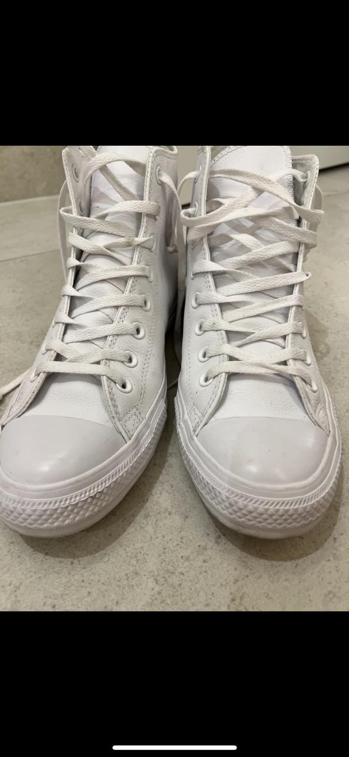 컨버스 척 테일러 올스타 레더 화이트 상품이미지2