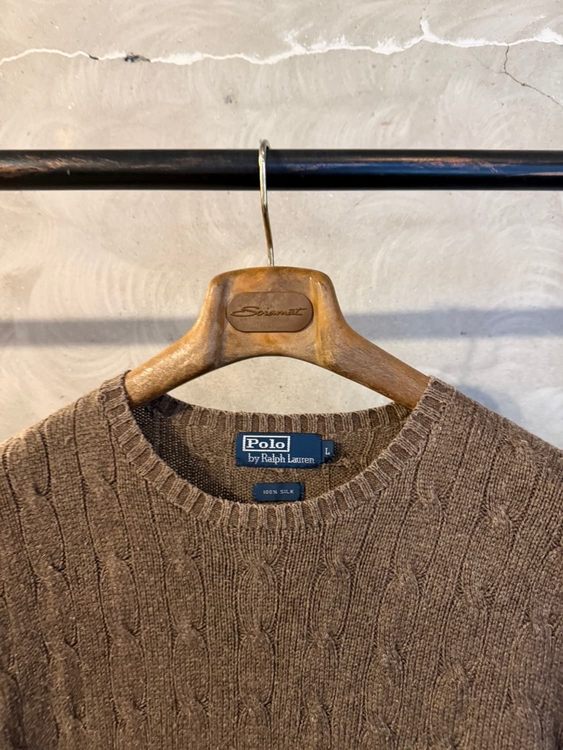 폴로 랄프로렌 100% 실크 케이블 니트 100~103 상품이미지3