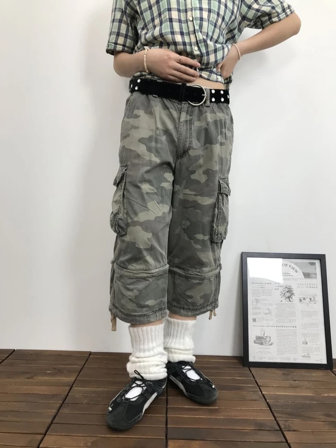 Uniqlo Camo Cargo Zip Pants 2Way 상품이미지1