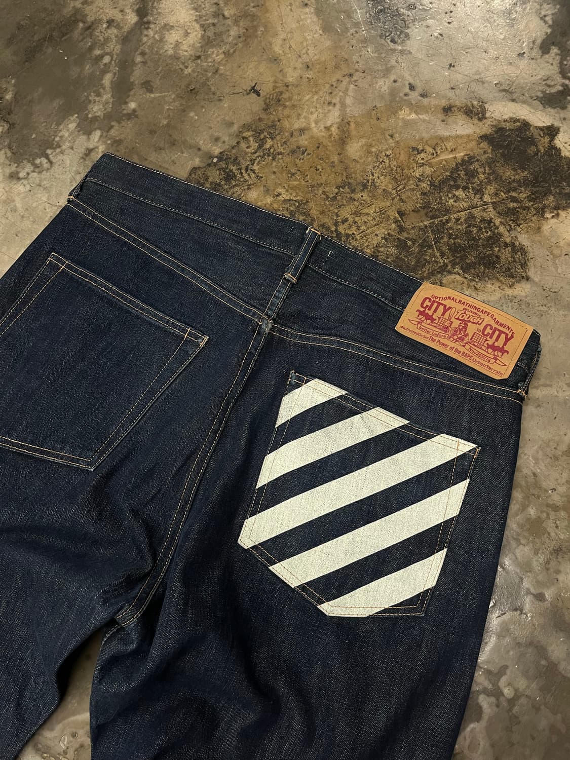 베이프 베이비마일로 데님팬츠 L  상품이미지4