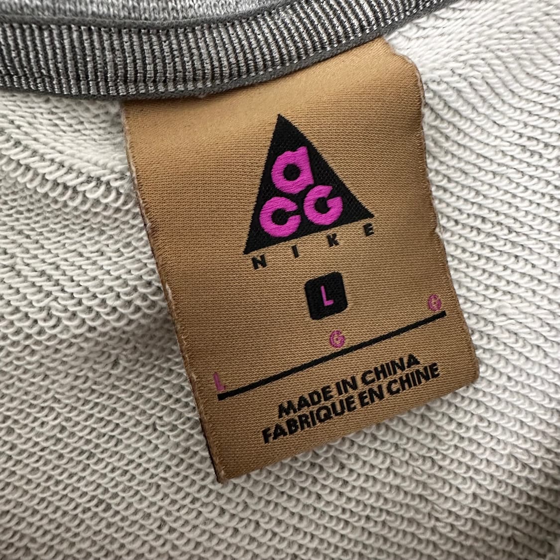 NIKE ACG 나이키 백포켓 맨투맨 그레이 L 상품이미지5