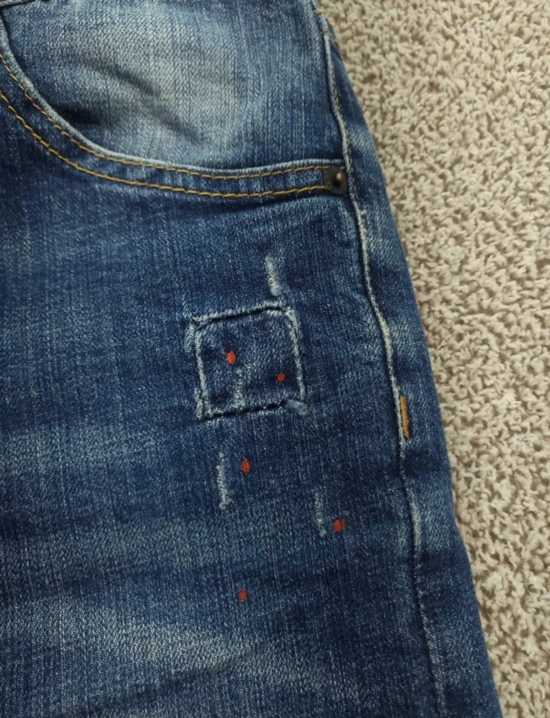 디스퀘어드2 남성 슬림핏 데미지 청바지 46 상품이미지7