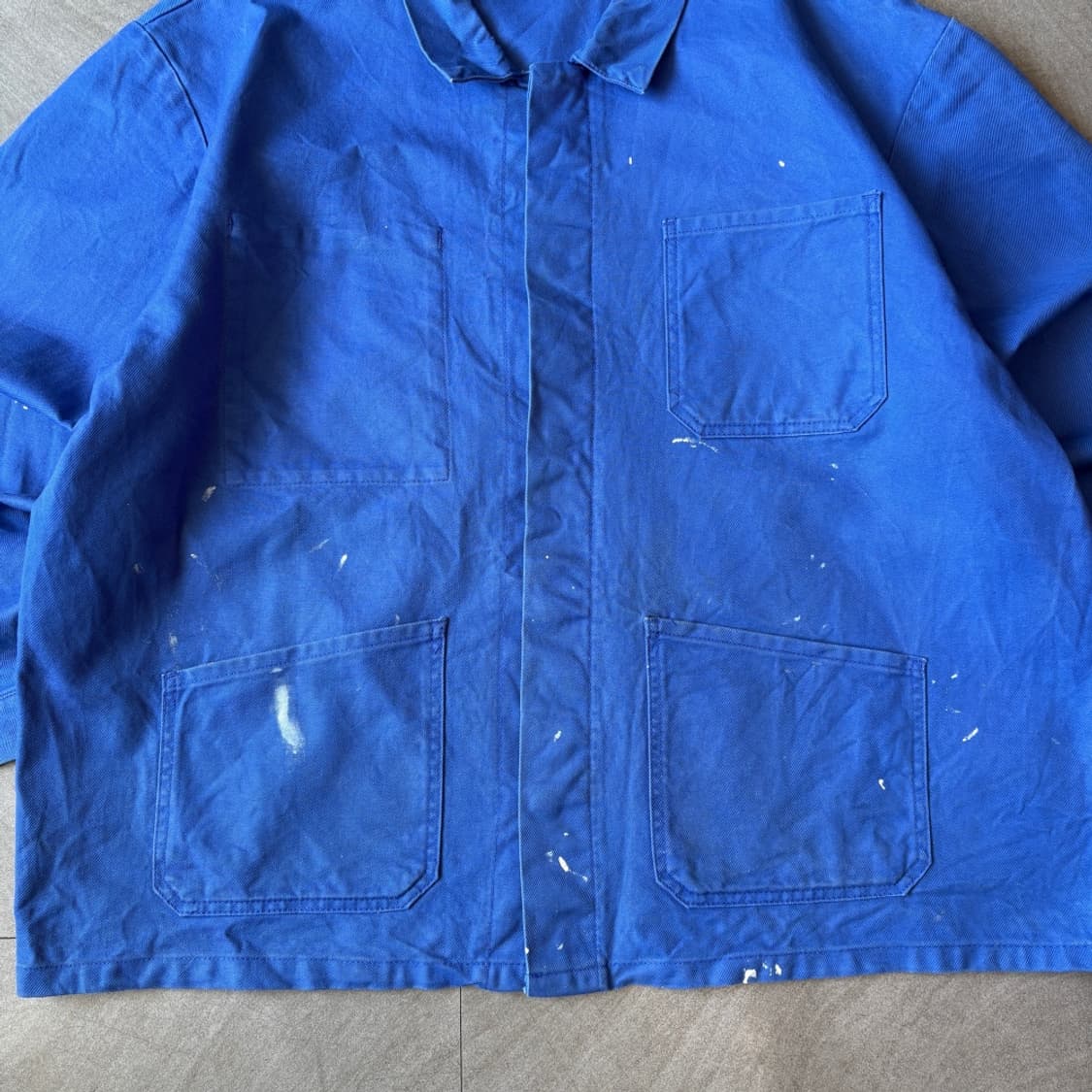 90년대 빈티지 프랑스 생산 프렌치 워크 트윌코튼 자켓 상품이미지3
